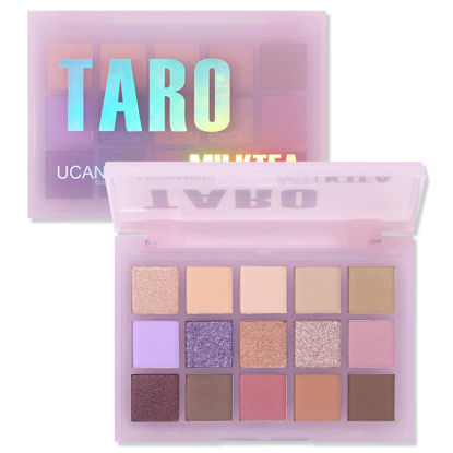 Picture of UCANBE Neutral Eyeshadow Palette, 15 Colors Nude Matte Shimmer Reflective Glitter Eye Makeup Pallet, Blendable Natural Warm and Cool Pigments Sombras De Ojos Gift Kit