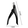Picture of Professional Acrylic False Nail Clippers for Acrylic Nails, Black Nail Tip Cutter Nail Manicure Tool for Salon Home Nail Art
