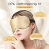 Picture of TOPOINT Silk Sleep Mask Light Blocking, 3-in-1 Cooling Heated Eye Mask for Sleeping, Includes Silk Senna Seed and Gel Eye Masks, for Migraine Dry Eye Dark Circles Women Men