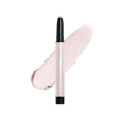Picture of IT Cosmetics Superhero No-Tug Waterproof Eyeshadow Stick, Passionate Pearl - Ivory Pearl - Longwear, Blendable Cream Eyeshadow with Built-In Primer - Suitable for Sensitive Eyes - 0.05 oz