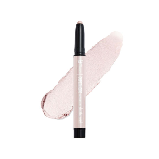 Picture of IT Cosmetics Superhero No-Tug Waterproof Eyeshadow Stick, Passionate Pearl - Ivory Pearl - Longwear, Blendable Cream Eyeshadow with Built-In Primer - Suitable for Sensitive Eyes - 0.05 oz