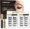 Picture of Magnetic Eyelashes with Magnetic Eyeliner Kit -10 Pairs Upgraded 3D 5D Magnetic Eyelashes Kit with Tweezers & 2 Tubes of Magnetic Eyeliner, Reusable, No Glue (10 Pairs)