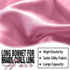 Picture of 2Pack Bonnets for Black Women Braid Bonnet, Large Long Bonnet Satin Bonnet for Braids,Black Women Silk Bonnet with Stretchy Tie Band Braid Bonnet for Sleeping Extra Long (Purple&Pink Pattern)