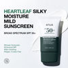 Picture of Anua Heartleaf Silky Moisture Mild Sunscreen, Broad Spectrum SPF 50+ with Moisturizing Formula, Lightweight Korean Sunscreen, Natural finish, Vegan, korean skin care 50ml / 1.69 fl. oz.