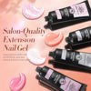 Picture of BORN PRETTY Poly Extension Gel Kit-12 Colors Extension Nail Gel Kit Nude Clear Jelly Pink All-In-1 Kit Builder Glue Gel with Nail Lamp Base Top Coat Set Nail Forms French Manicure Ideal Gifts