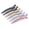 Picture of AIMIKE 6pcs Professional Hair Clips for Styling Sectioning, Anti-Slip No-Trace Duck Billed Hair Clips with Silicone Band, Salon and Home Hair Cutting Clips for Hairdresser, Women, Men - 4.3” Long