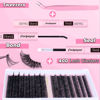 Picture of Focipeysa Eyelash Extension Kit D Curl Lash Clusters 280pcs DIY Lash Extension Kit 40D Individual Lashes with Lash Bond and Seal Lash Applicator DIY Lashes Kit for Individual Eyelashes Beginners
