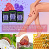 Picture of Wax Beads for Hair Removal 10.5 oz (300 g), Auperwel Hard Wax Beads for Sensitive Skin Brazilian, Face, Bikini, Eyebrow, Legs, Painless Waxing Beads for Women Men, 3 packs Wax Kit with 10 Wax Sticks