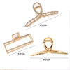Picture of Mehayi 3 PCS Metal Large Claw Clips for Thick Heavy Hair, Strong Hold Big Non-Slip Hair Catch Barrette Jaw Clamp for Long Hair, Fashion Styling Accessories for Women Girls
