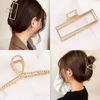 Picture of Mehayi 3 PCS Metal Large Claw Clips for Thick Heavy Hair, Strong Hold Big Non-Slip Hair Catch Barrette Jaw Clamp for Long Hair, Fashion Styling Accessories for Women Girls