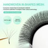Picture of NAGARAKU W Eyelash Extension 5D Volume Premade 0.07mm C curl 17mm Faux Mink Matte Black Cluster Easy Fanning yy Eye Lashes