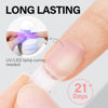 Picture of AILLSA Gel Nail Glue for Acrylic Nails, 4 in 1 Super Strong Nail Gel Glue for Fake Nail Tips,15ML High Capacity Long Lasting Brush On Nail Glue for Rhinestone Pearl Foil, (U V Lamp Curing Needed)