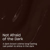 Picture of OPI Infinite Shine Not Afraid of the Dark | Opaque Dark Brown Crème Long Wear Gel Like Nail Polish | Vegan, Long Lasting, Streak Free