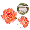 Picture of Topbuti Rose Hair Clip Flower Hairpin Rose Brooch Floral Clips, 4 Pcs Fabric Rose Flowers Hair Clips Mexican Hair Flowers Pin up Headpieces for Wedding Party Mother's Day (2 Sizes) (Pink Red)