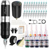 Picture of STIGMA Cordless Tattoo Gun Tattoo Kit Complete with Pro Tattoo Machine Pen, 1400 mAh Tattoo Battery, 20 Tattoo Cartridge Needles,Tattoo Ink Color Set, Full Tattoo Accessories STP35KITP802-5