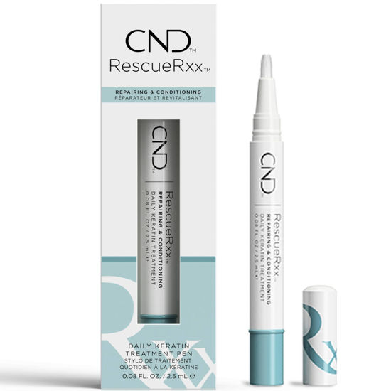 Picture of CND Solar Oil & RescueRxx Nail and Cuticle Care, Cuticle Oil Pen, Keratin Treatment Pen, On-the-Go, Travel-Sized Beauty, A highly effective new treatment that repairs damaged nails