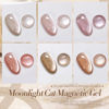 Picture of Born Pretty Cat Magnetic Eye Gel Nail Polish Cat Magnetic Shimmer Glitter Holographic Nail Polish Autumn Winter Moonlight Nude Brown Pink Purple 7ML 6PCS