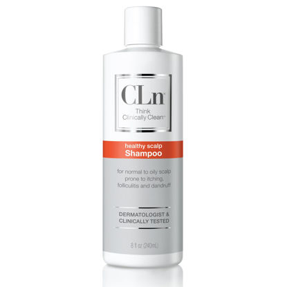 Picture of CLn® Shampoo - Clarifying Formula with Salicylic Acid, for Normal to Oily Scalp Prone to Folliculitis, Dandruff, Itchy & Flaky Scalp, Fragrance-Free & Paraben-Free, 8 fl. oz.