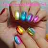 Picture of Born Pretty Cat Magnetic Eye Gel Nail Polish Neon Glazed Glass Crystal Magnetic Gel Spring Summer Yellow Green Pink Blue Purple Translucent Gel Polish Set Manicure Nail Art DIY at Home