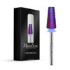 Picture of MelodySusie Professional 5 in 1 Nail Drill Bits, 3/32'' Carbide Tungsten Multi-function Bits, Suitable for Manicure Pedicure Cuticle Gel Polishing, Technicians Bits, Purple, Series Bit-M, Medium