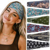 Picture of Headbands for Women Boho Elastic Hairbands for Women’s Hair Non Slip Wide Thick Head Band Fashion Soft Fabric Woman Headbands Short Hair Accessories for Women 6 Pack