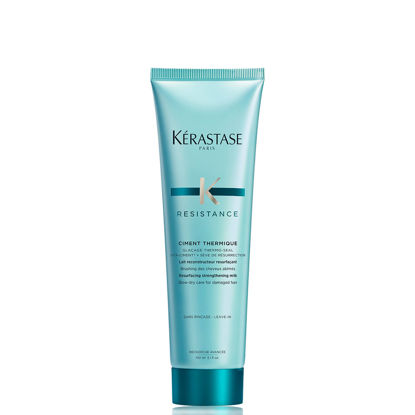 Picture of Kerastase Resistance Heat Protection Serum | Blow Dry and Styling Primer for Damaged Hair | Reduces Breakage and Hydrates Hair | For All Hair Types | Ciment Thermique | 5.1 Fl Oz