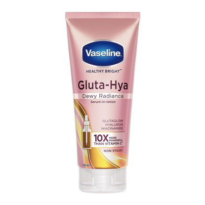 Picture of Vaseline Gluta-Hya Dewy Radiance, 200ml, Serum-In-Lotion, Boosted With GlutaGlow
