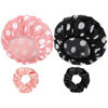 Picture of 2 Sets Large Shower Caps for Women, Waterproof Shower Cap Double Layers Bath Caps Stocking Stuffers for Women Long Thick Hair