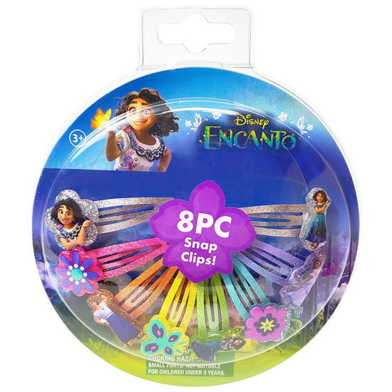 Picture of Disney Encanto Kids Hair Clips for Girls Snap Clips 8 pack multi color Ages 3+