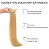 Picture of DOORES Seamless Clip in Hair Extensions Real Human Hair, Honey Blonde110g 7pcs 20 Inch, Hair Extensions Clip in Human Hair Extensions Straight Remy Hair Invisi Edge Hair Extensions