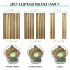 Picture of DOORES Clip in Human Hair Extensions, 5 pcs 80g Light Blonde Highlighted Golden Blonde Balayage 20 Inch Hair Extensions Clip in Real Straight Natural Hair