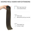 Picture of DOORES Hair Extensions Clip ins, Balayage Natural Black to Light Blonde 7pcs 14 Inch 110g, Seamless Clip in Hair Extensions Remy Hair Thick Hair Straight Hair Extensions Invisi Edge Hair Extensions