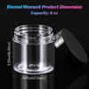 Picture of 36 Pack 6 OZ Plastic Jars Round Clear Cosmetic Container Jars with Lids, Eternal Moment Plastic Slime Jars for Lotion, Cream, Ointments, Makeup, Eye shadow, Rhinestone, Samples, Pot, Travel Storage