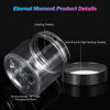 Picture of 36 Pack 6 OZ Plastic Jars Round Clear Cosmetic Container Jars with Lids, Eternal Moment Plastic Slime Jars for Lotion, Cream, Ointments, Makeup, Eye shadow, Rhinestone, Samples, Pot, Travel Storage