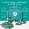 Picture of Medi Grade Cooling Ice Face Mask and Cooling Eye Mask for Puffy Eyes & Migraine Relief - Self Care Face Ice Pack with ChillGel Face Ice Mask Technology - Cooling Face Mask, Eye Pads and Bag