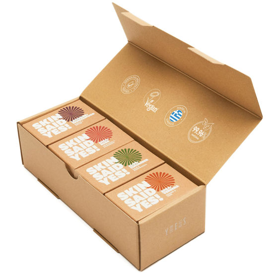 Picture of Skin Said Yes Organic Soaps Bars (Set of 8) - Shea Butter, Olive Oil, Lavander and Sandalwood, Aloe Vera & Cucumber Extract - All Natural & Vegan Bar Soap for Women, Jabones Artesanales Naturales