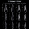 Picture of Ranrose 120PCS Short Nail Tips,Short Soft Gel Stiletto Nail Tips Half Cover False Nail Almond Shape Point Acrylic Sharp Artificial False Nail For DIY