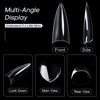 Picture of Ranrose 120PCS Short Nail Tips,Short Soft Gel Stiletto Nail Tips Half Cover False Nail Almond Shape Point Acrylic Sharp Artificial False Nail For DIY