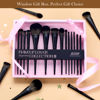 Picture of Jessup Makeup Brushes Set Jessup Make up Brushes 14Pcs Black Kabuki Foundation Eyeshadow Contour Concealer Powder Eyeliner Crease Eyebrow Blending Brush with Gift Box, T336-G