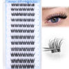 Picture of Natural Self Adhesive Eyelashes 10-16MM Wispy Press on Lashes Pre Glued Lash Clusters No Glue Needed Press on Eyelash Clusters Reusable Self Adhesive Lash Clusters Easy to Apply by JIMIRE