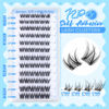 Picture of Natural Self Adhesive Eyelashes 10-16MM Wispy Press on Lashes Pre Glued Lash Clusters No Glue Needed Press on Eyelash Clusters Reusable Self Adhesive Lash Clusters Easy to Apply by JIMIRE