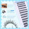 Picture of Natural Self Adhesive Eyelashes 10-16MM Wispy Press on Lashes Pre Glued Lash Clusters No Glue Needed Press on Eyelash Clusters Reusable Self Adhesive Lash Clusters Easy to Apply by JIMIRE