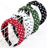 Picture of Christmas Polka Dot Headbands for Women Knotted Headbands for Girls Cute Top Knot Head Bands for Women's Hair Non Slip Fashion Hair Accessories for Women Girls