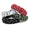Picture of Christmas Polka Dot Headbands for Women Knotted Headbands for Girls Cute Top Knot Head Bands for Women's Hair Non Slip Fashion Hair Accessories for Women Girls