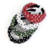 Picture of Christmas Polka Dot Headbands for Women Knotted Headbands for Girls Cute Top Knot Head Bands for Women's Hair Non Slip Fashion Hair Accessories for Women Girls