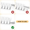 Picture of QUEWEL Volume Lash Extensions 4D 0.10mm D Curl 10mm Short Stem Premade Fans Soft|Optinal 3D|4D|5D|6D|7D|8D 0.07/0.10mm C/D 8-20mm Mix-9-16mm 12-15mm 8-15mm|(4D 0.10D 10mm)