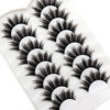 Picture of Veleasha False Eyelashes Wispy Faux Mink Lashes Fluffy Handmade Fake Eyelashes Natural Look 7 Pairs Pack Luxury Cat Eye Lashes (815)