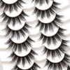 Picture of Veleasha False Eyelashes Wispy Faux Mink Lashes Fluffy Handmade Fake Eyelashes Natural Look 7 Pairs Pack Luxury Cat Eye Lashes (815)