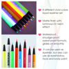 Picture of BOBISUKA 8 Colors UV Neon Liquid Eyeliner Set, Matte Colored Eyeliners Pen, Colorful Waterproof Smudge-proof Pigmented Graphic Liners, Delineadores de Colores Para Ojos Eye Makeup Gift Kit