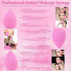 Picture of 14 Pcs Make up Sponges Beauty Sponges Blender with 4 Pcs Powder Puff and 4 Pcs Mini Makeup Sponge for Foundation,Liquid,Powder,Concealer,Cream(Hot Pink)